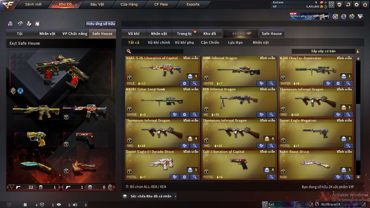 shop acc cf uy tin gia re